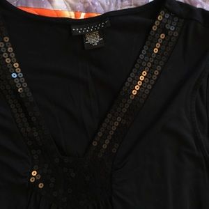 Apostrophe black large tank top